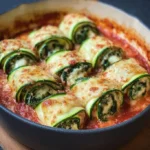 Makkelijk Courgette Rolletjes met Ricotta en Spinazie