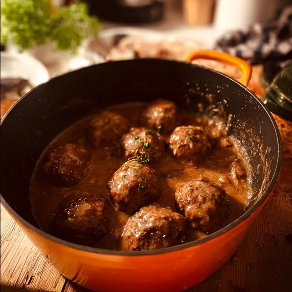 Heerlijke OMA'S GEHAKTBALLEN, perfect gekruid en traditioneel bereid.