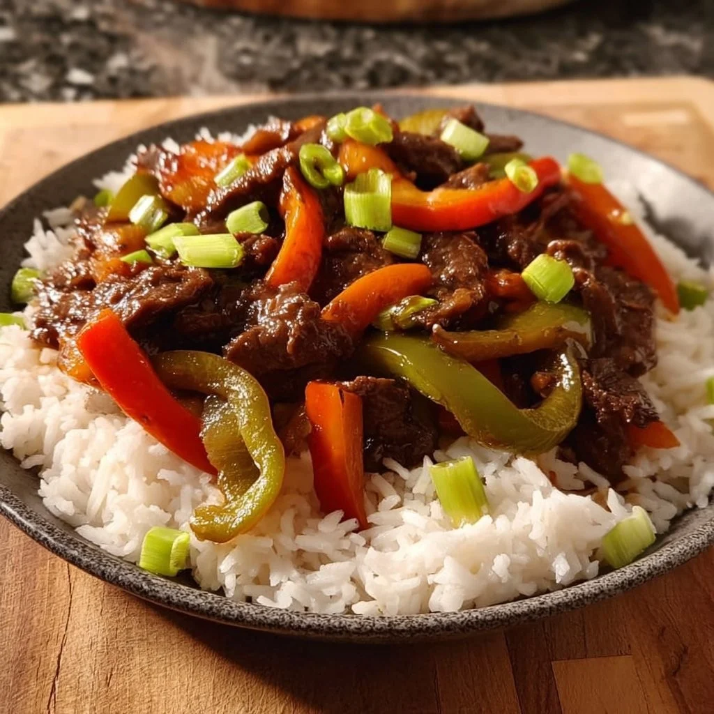 Heerlijke Zwarte Peper Beef bereiding met smakelijke kruiden