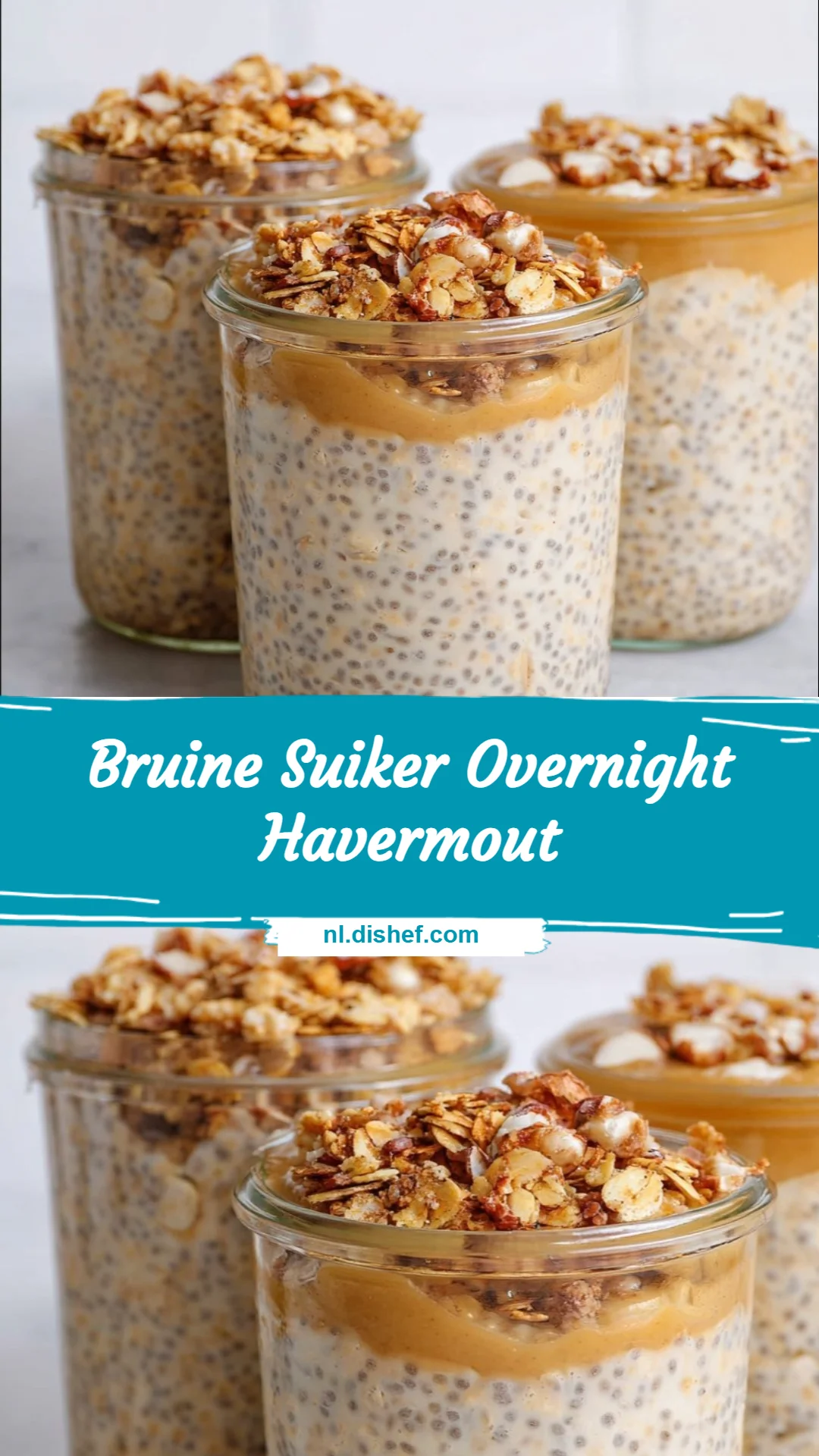 Bruine Suiker Overnight Havermout