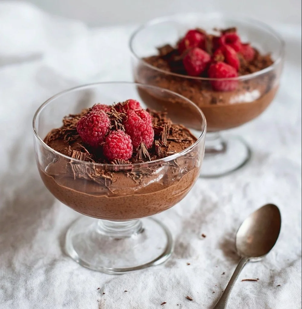 Romige Chocolade Chia Zaad Pudding met gezonde ingrediënten