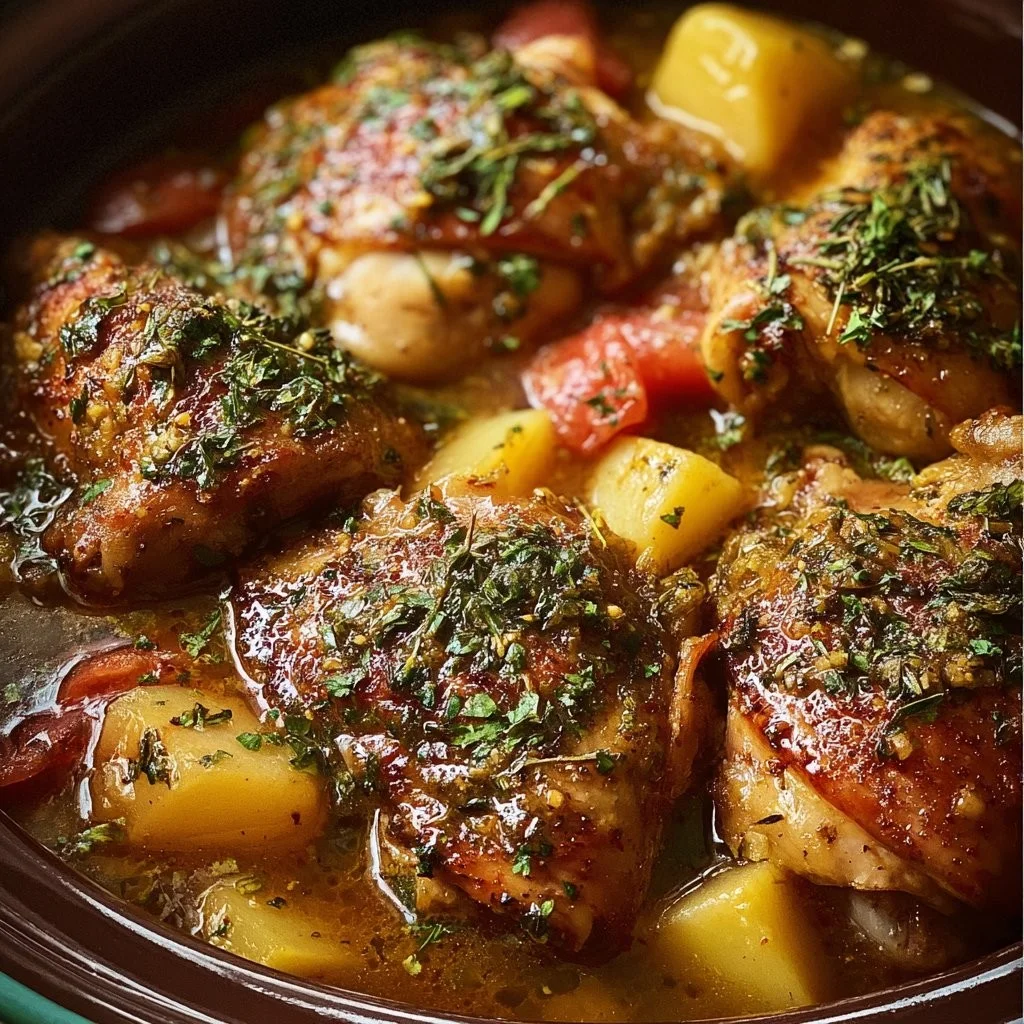 Heerlijke Crockpot Italiaanse Kip in een langzaamkookpan