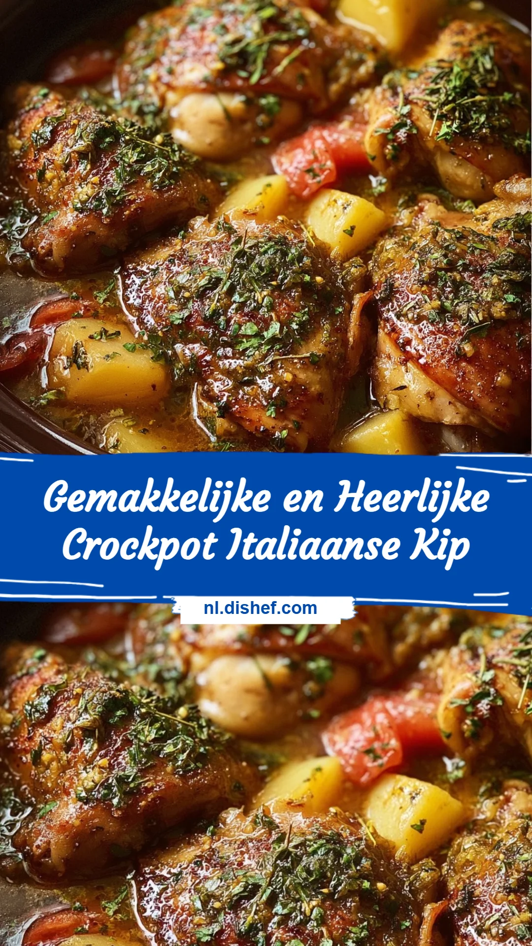 Gemakkelijke en Heerlijke Crockpot Italiaanse Kip