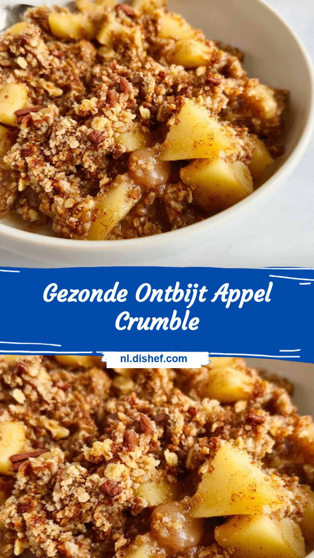 Gezonde Ontbijt Appel Crumble