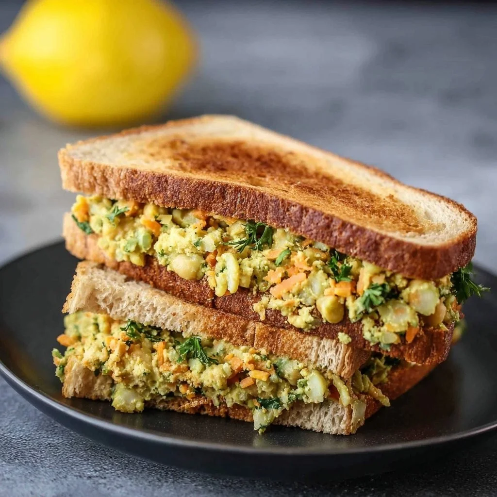 Heerlijke kikkererwten sandwiches van Groene Godin, perfect voor elke maaltijd