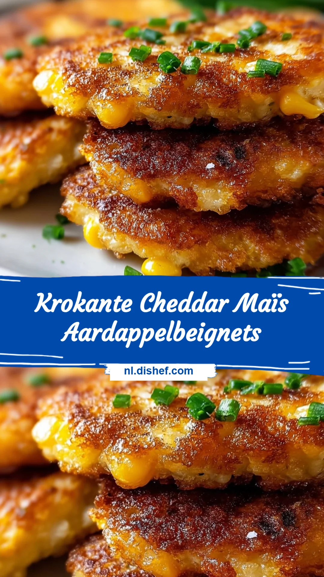 Krokante Cheddar Maïs Aardappelbeignets