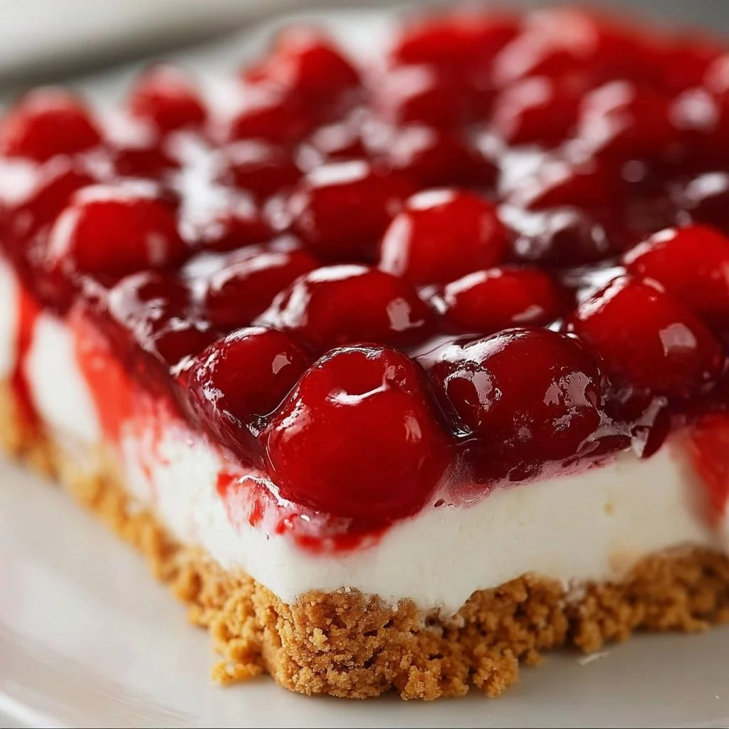 Heerlijke no bake kersentaart met verse kersen en romige vulling