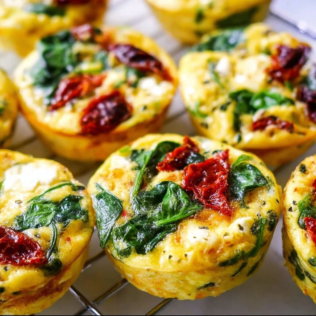 Heerlijke Spinazie Feta Eicups, ideaal voor een gezonde snack of maaltijd.
