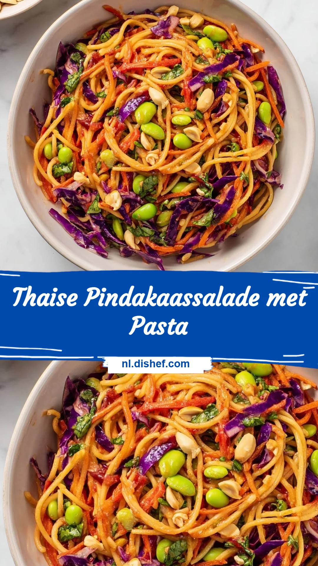 Thaise Pindakaassalade met Pasta