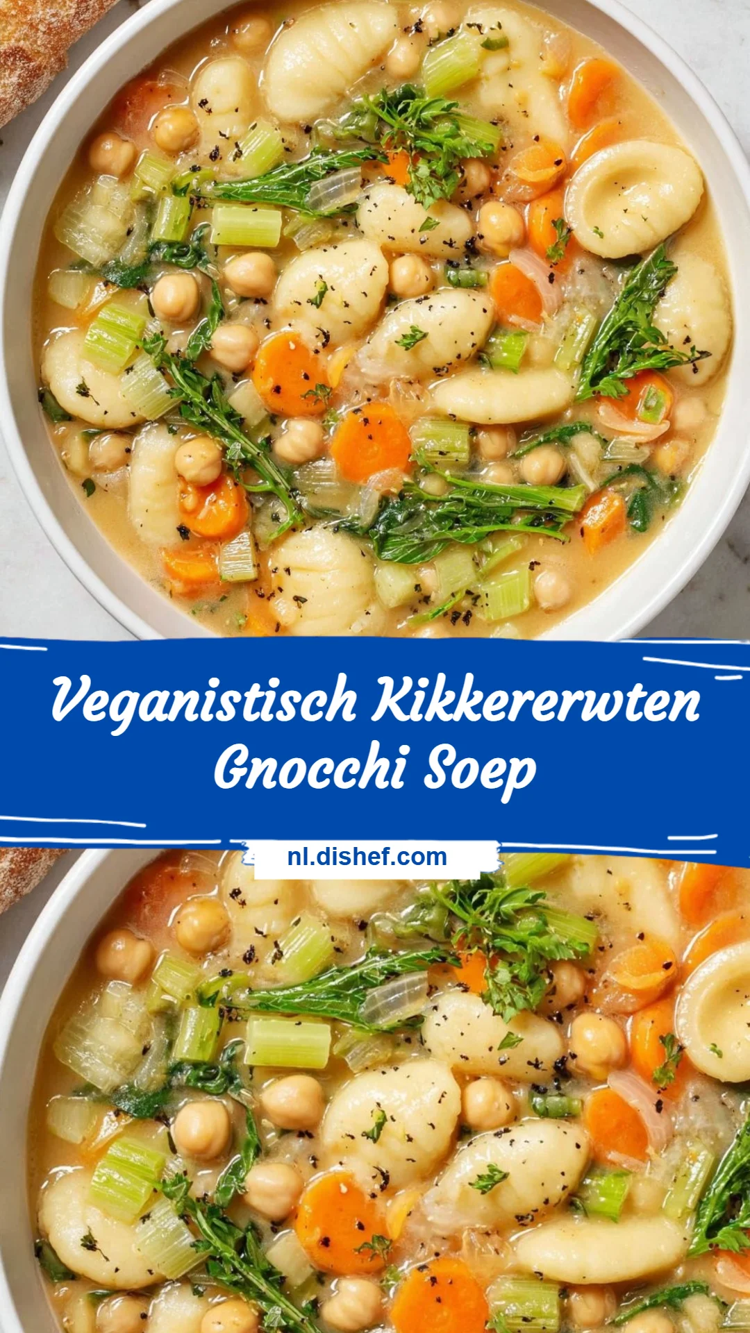 Veganistisch Kikkererwten Gnocchi Soep