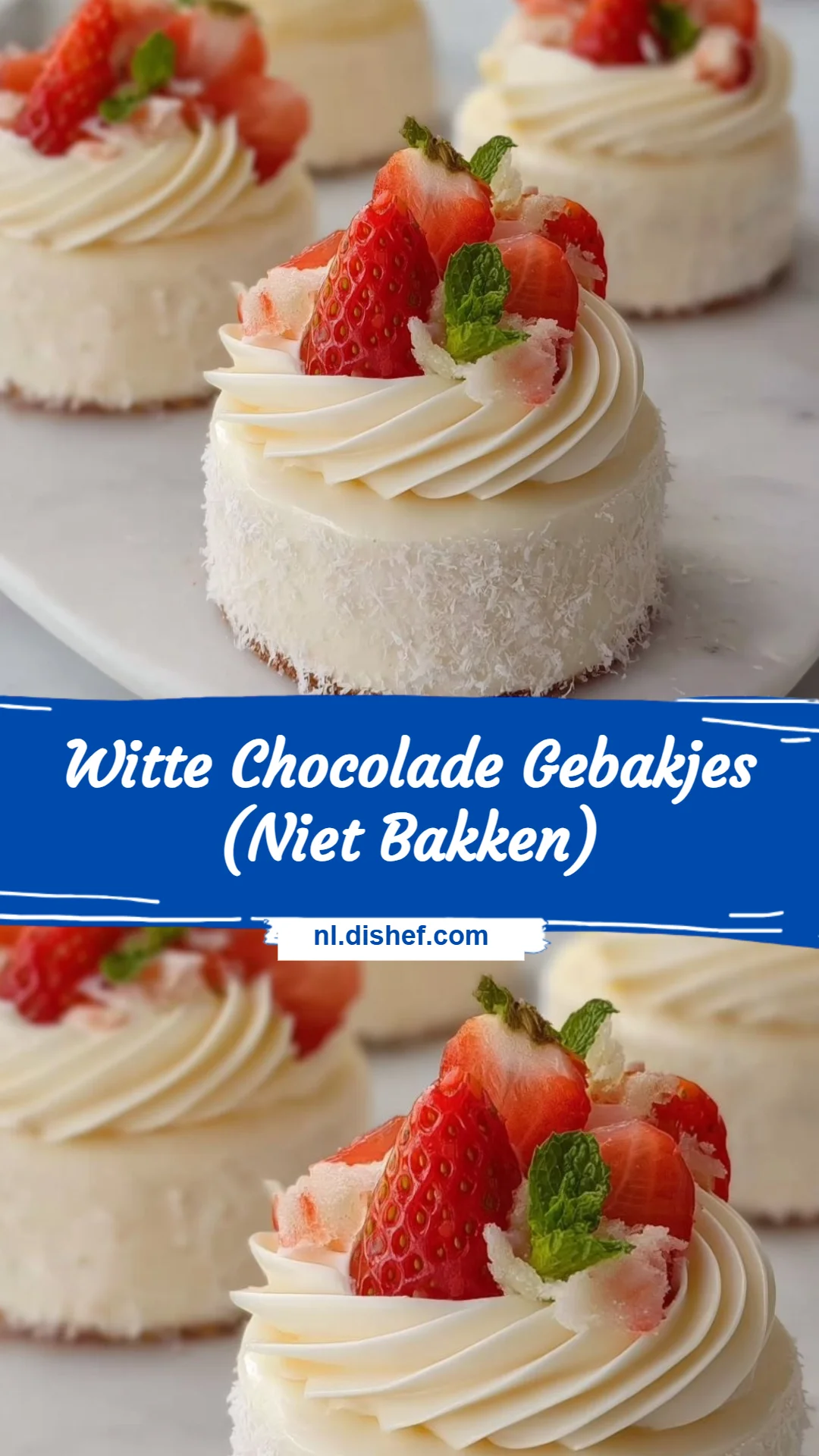 Witte Chocolade Gebakjes (Niet Bakken)