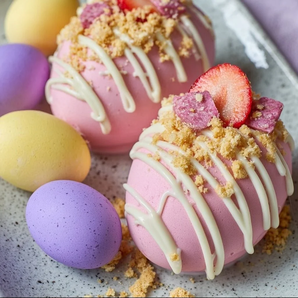 Heerlijke Aardbeien Shortcake Paasijzeren Bommen als paasdessert