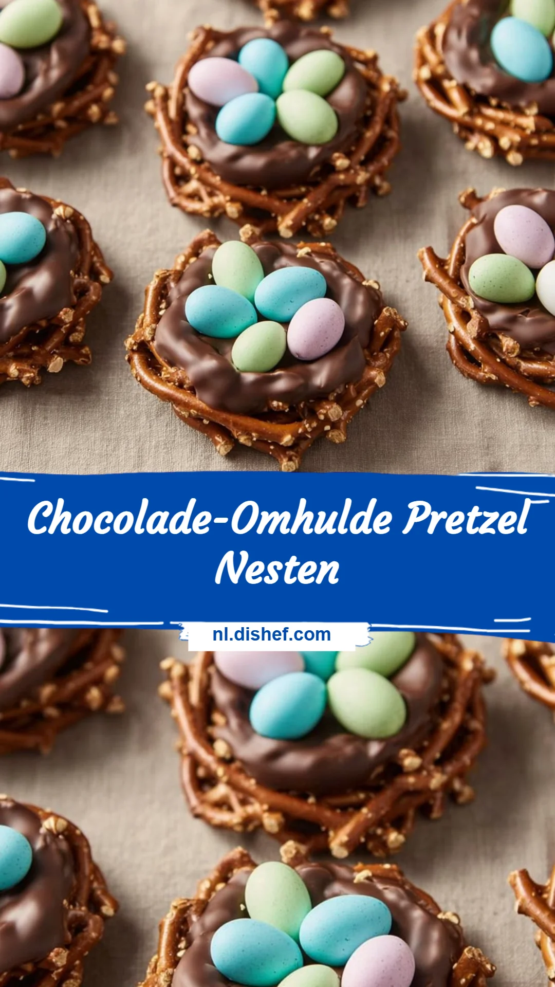 Chocolade-Omhulde Pretzel Nesten