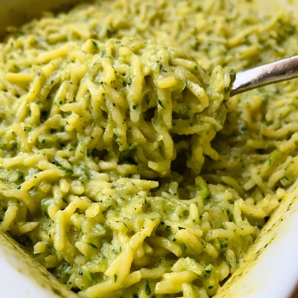 Bakplaat met courgettepasta en kleurrijke groenten bereid als een gezond gerecht.