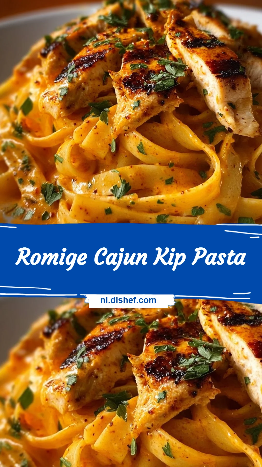 Romige Cajun Kip Pasta